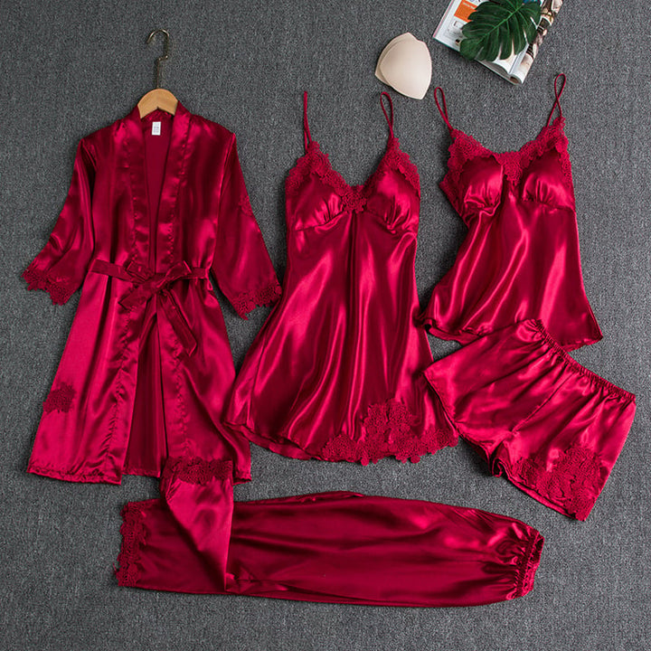 💖 The Amora 5-Piece Sleepwear Set | Romance and Comfort in One