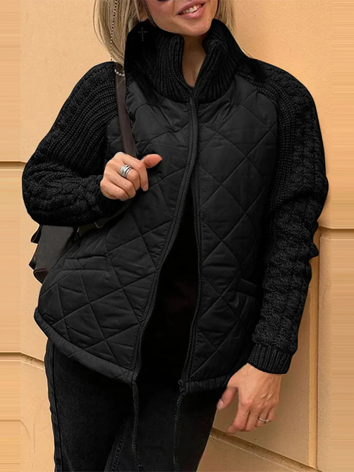 Callista Patchwork Jacket | Casual Style Meets Everyday Comfort
