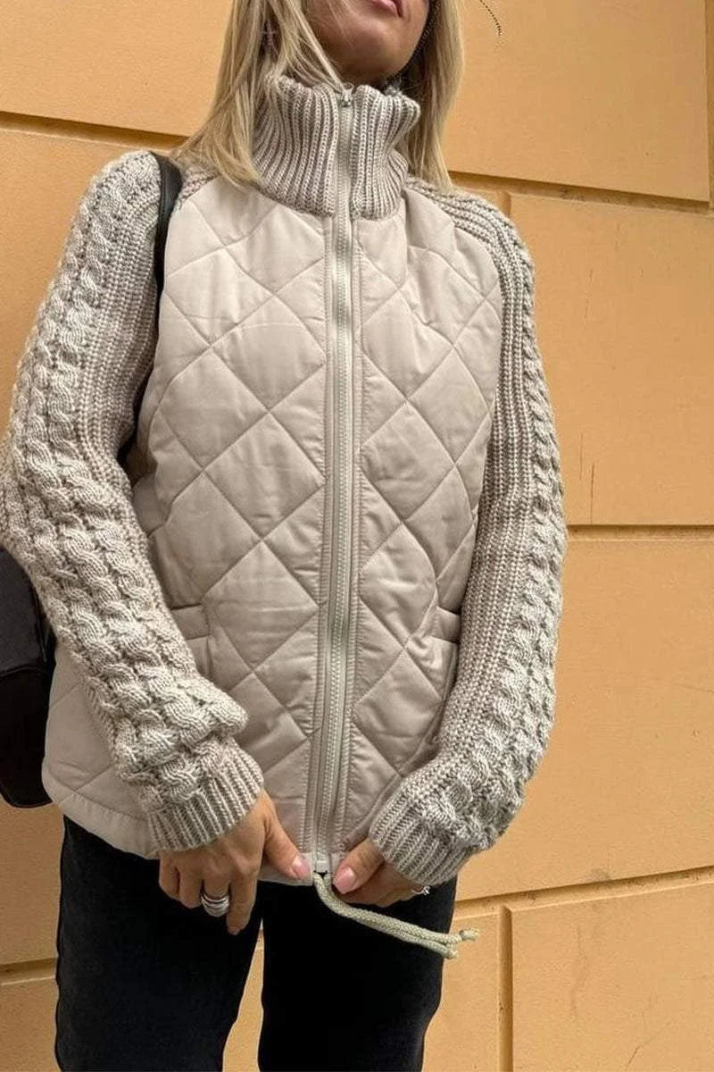 Callista Patchwork Jacket | Casual Style Meets Everyday Comfort