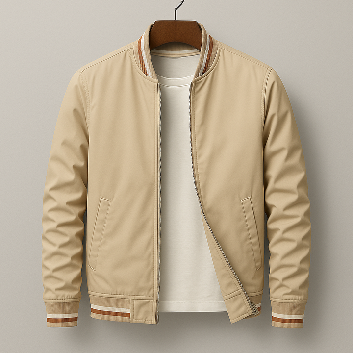 Blouson Bomber Elegant with Stripes