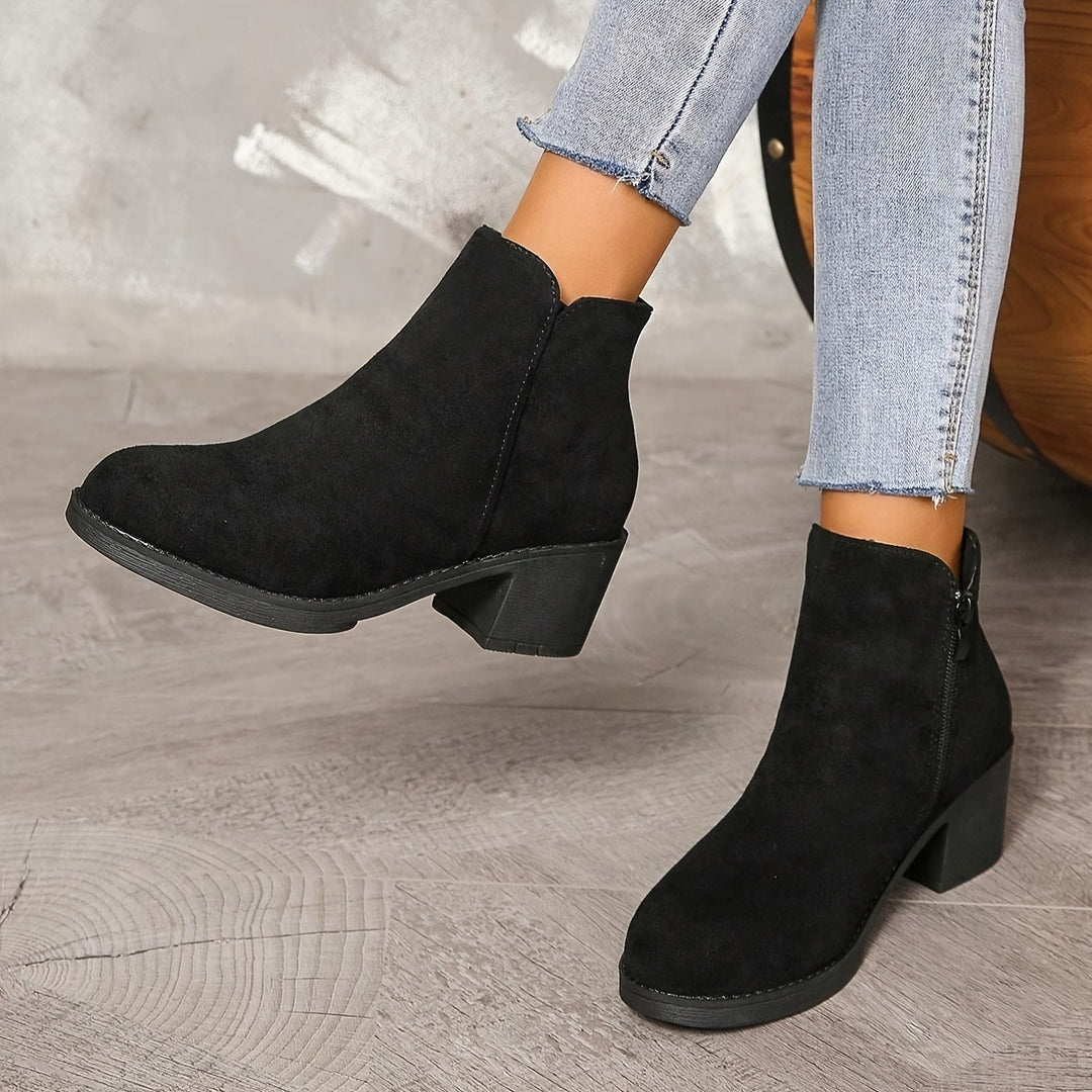 Sylvara™ | Block Heel Ankle Boots