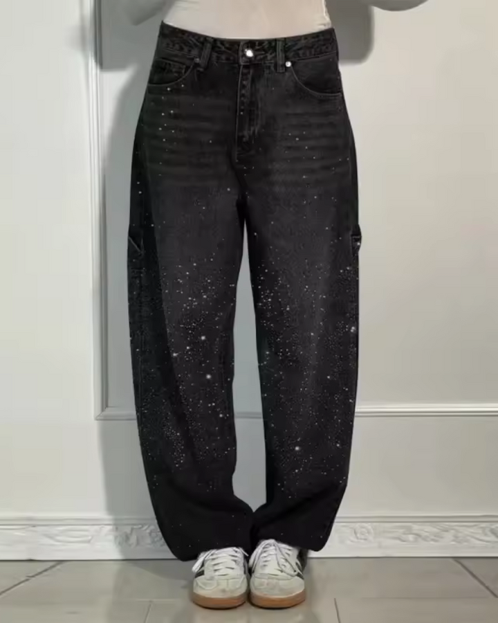 Bellavia™ | Jeans Balloon con Dettagli Scintillanti