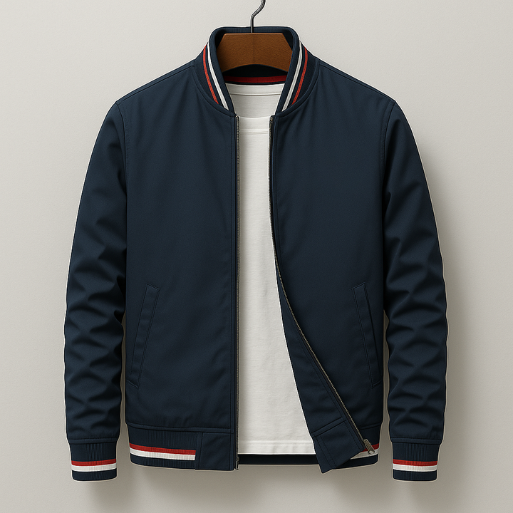 Blouson Bomber Elegant with Stripes