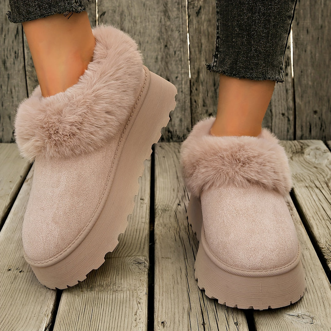 Aurielle™ | Winter Platform Slippers