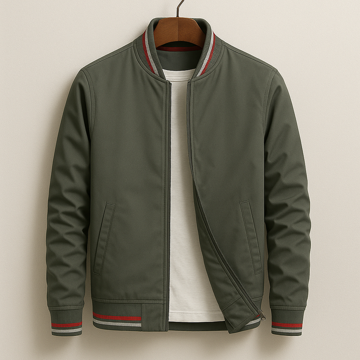 Blouson Bomber Elegant with Stripes