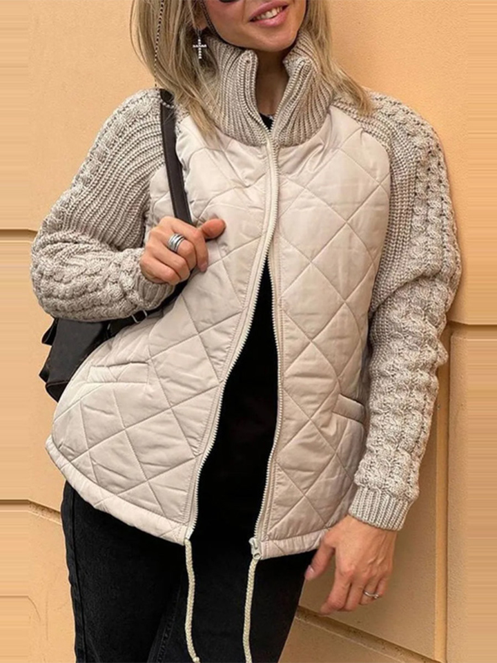 Callista Patchwork Jacket | Casual Style Meets Everyday Comfort