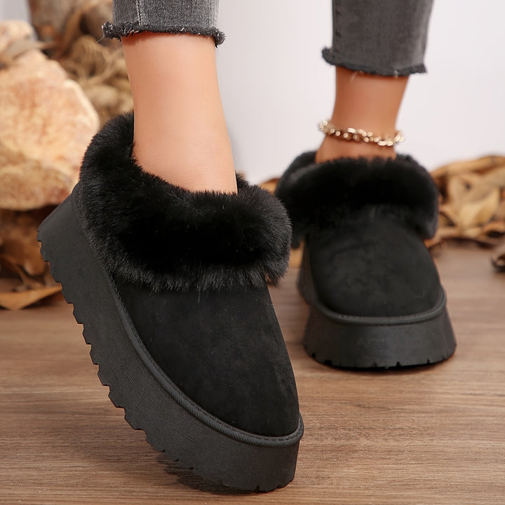 Aurielle™ | Winter Platform Slippers