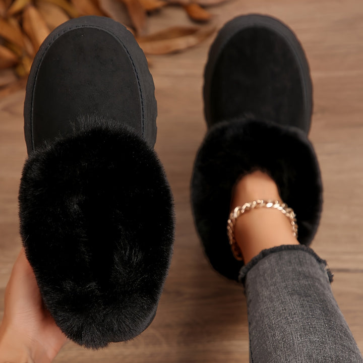 Aurielle™ | Winter Platform Slippers