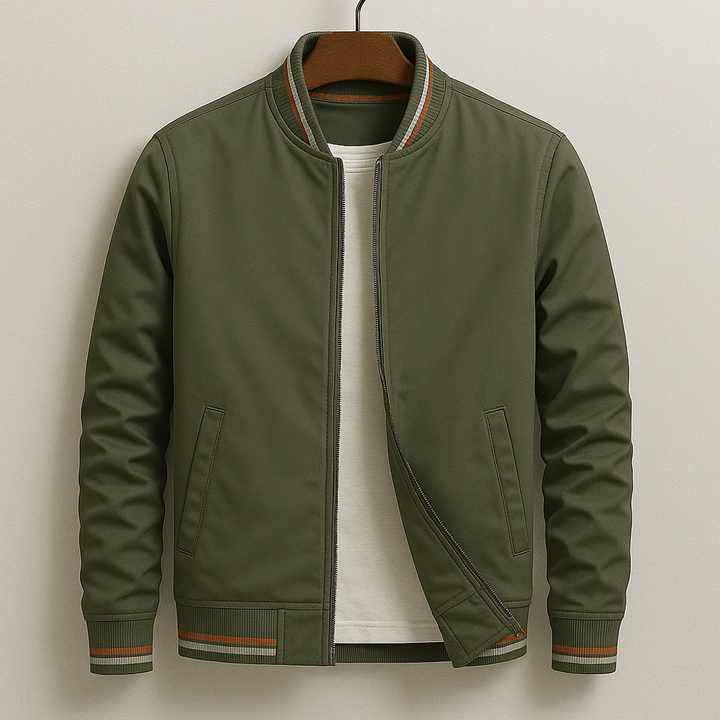Blouson Bomber Elegant with Stripes