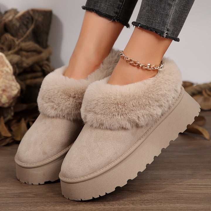 Aurielle™ | Winter Platform Slippers