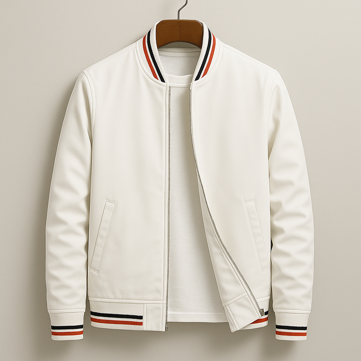 Blouson Bomber Elegant with Stripes