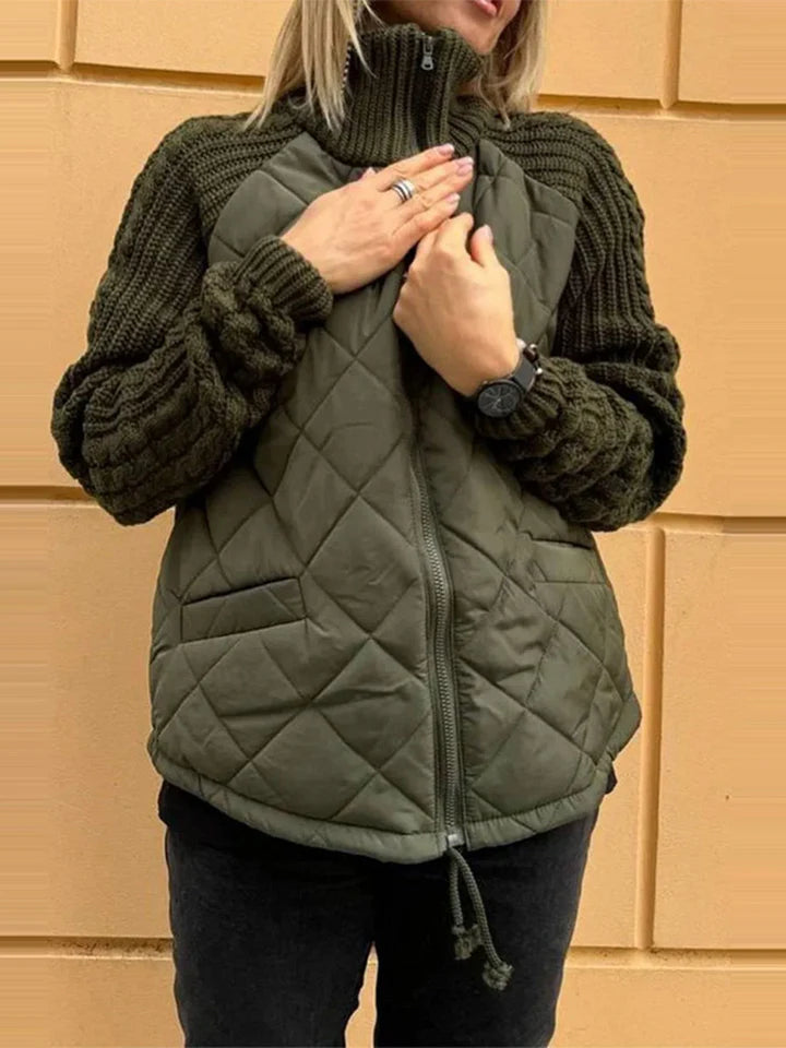 Callista Patchwork Jacket | Casual Style Meets Everyday Comfort