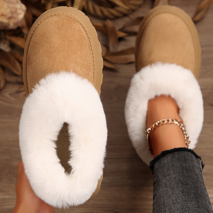 Aurielle™ | Winter Platform Slippers