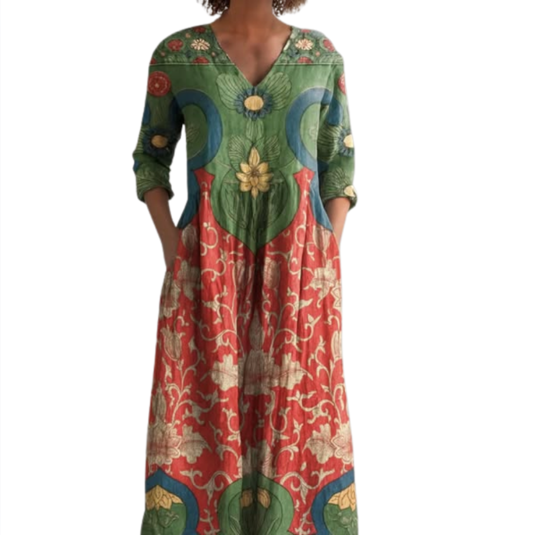 Serena – Summer Boho Midi Dress