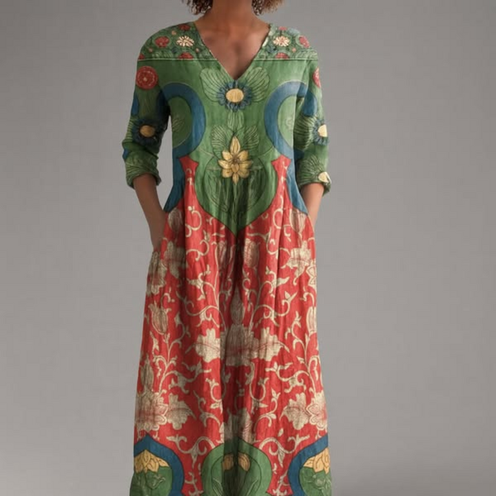 Serena – Summer Boho Midi Dress