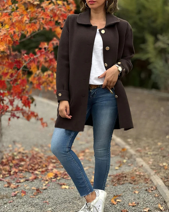 Alverna™ | Oversized Button Coat