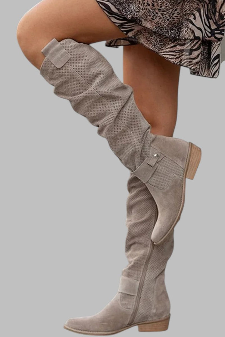 Sienna™ | Boho-Chic Suede Knee-High Boots