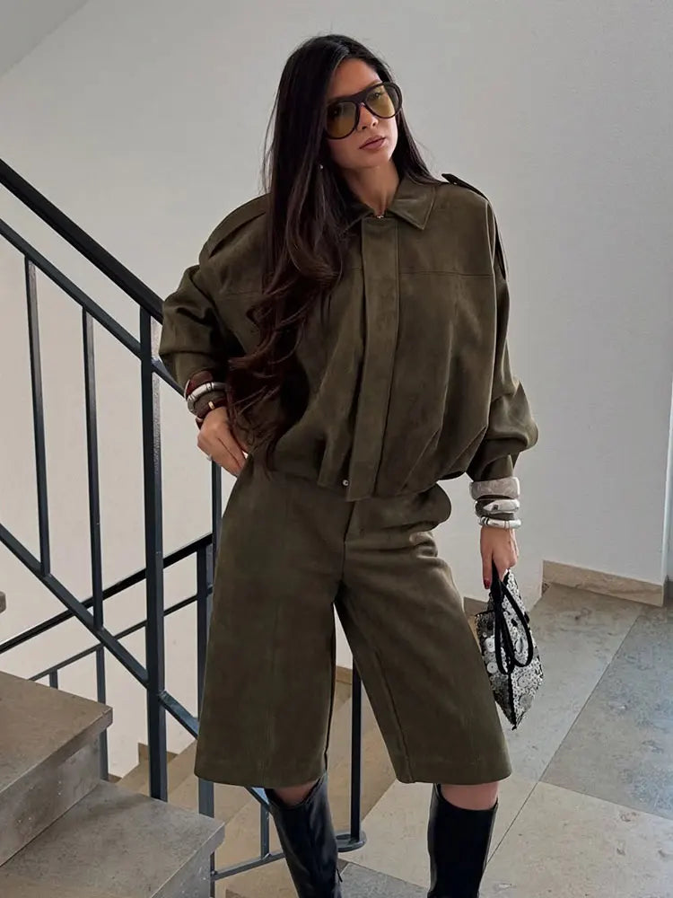 Aveline™ | Oversized Faux Suede Jacket