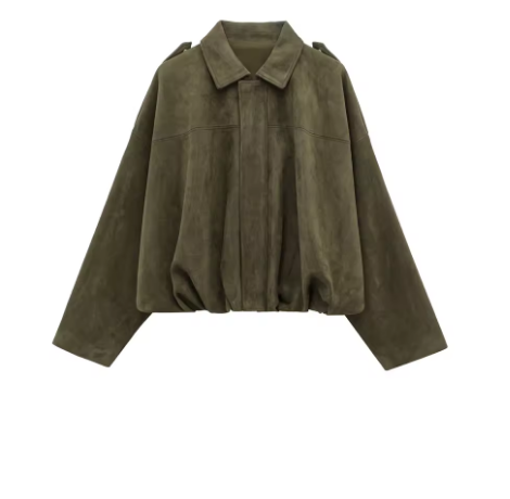 Aveline™ | Oversized Faux Suede Jacket