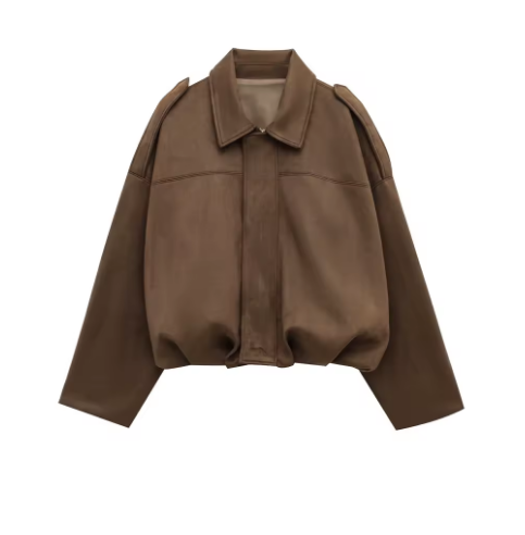 Aveline™ | Oversized Faux Suede Jacket