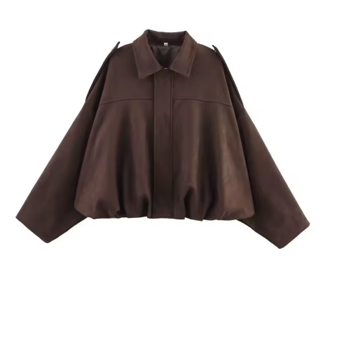 Aveline™ | Oversized Faux Suede Jacket
