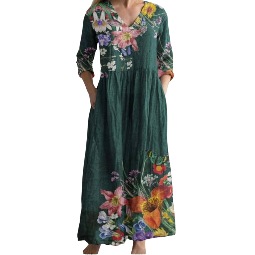 Serena – Summer Boho Midi Dress