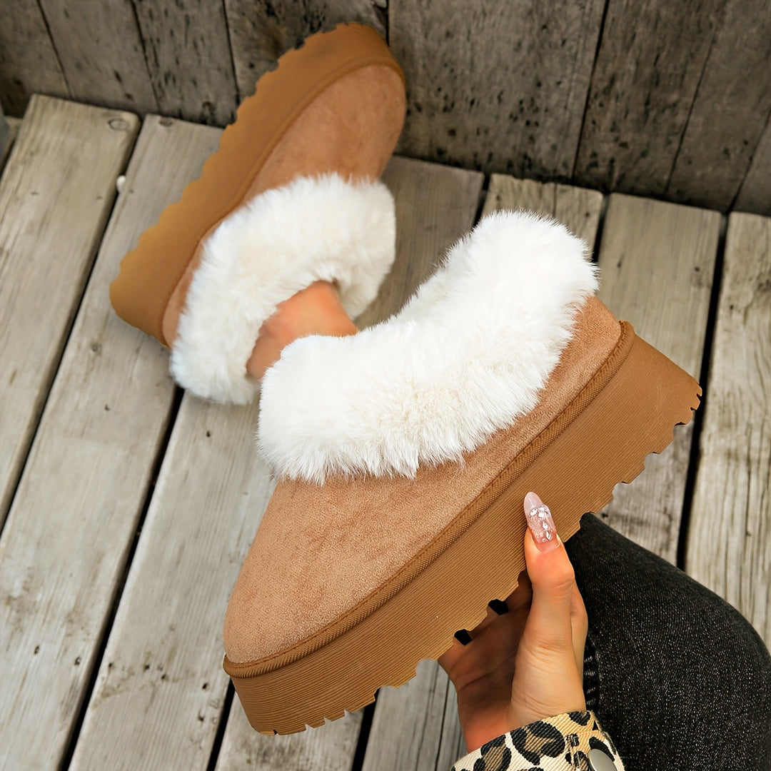 Aurielle™ | Winter Platform Slippers