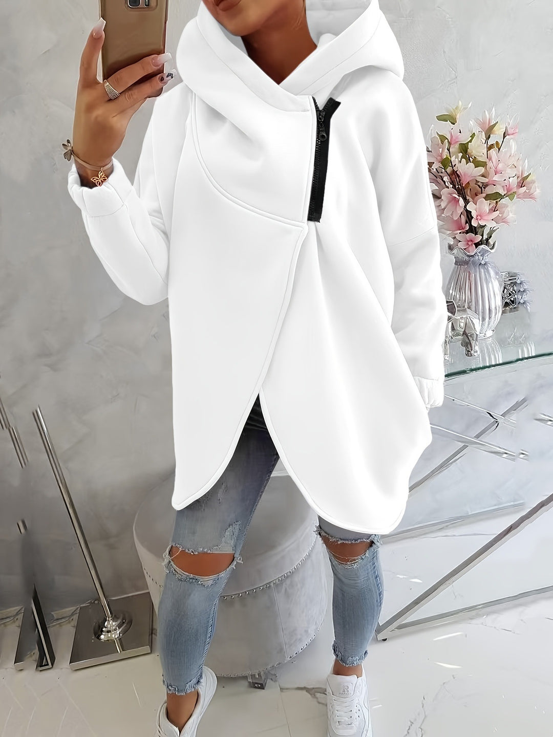 Marcelline™ | Relaxed Fit Zip-Up Hoodie