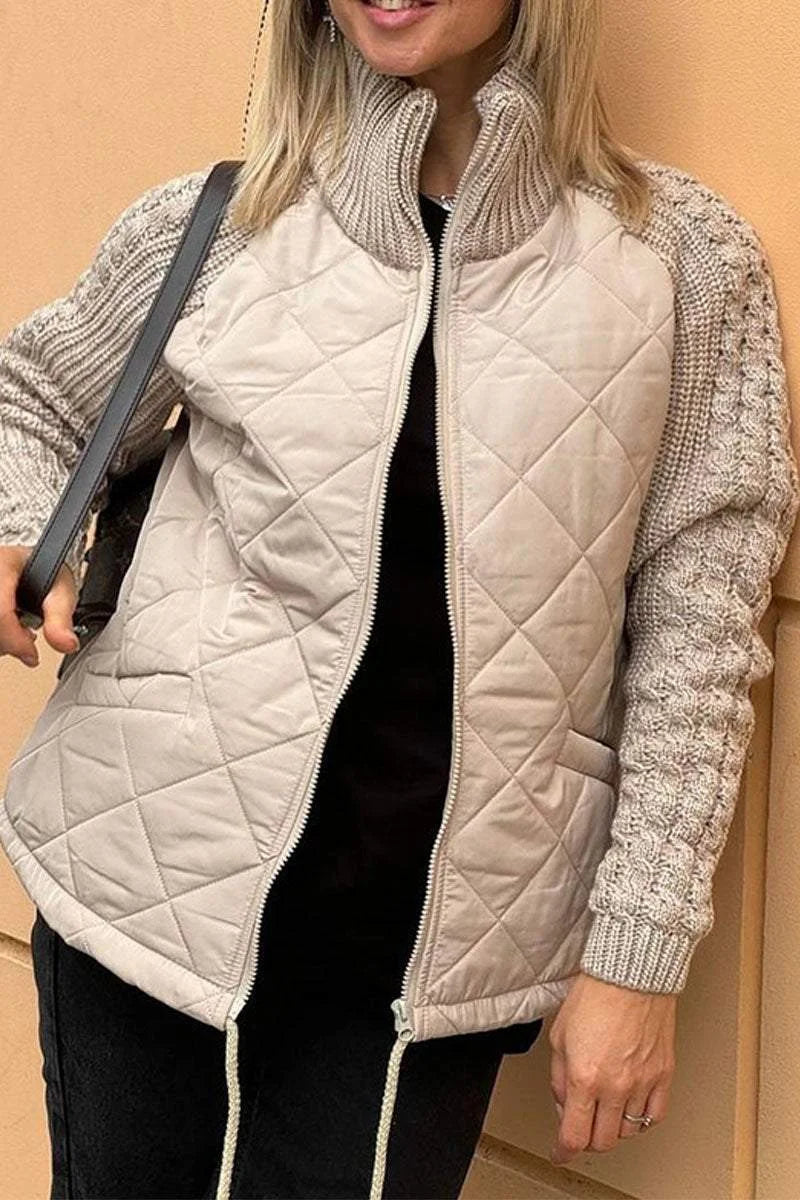 Callista Patchwork Jacket | Casual Style Meets Everyday Comfort