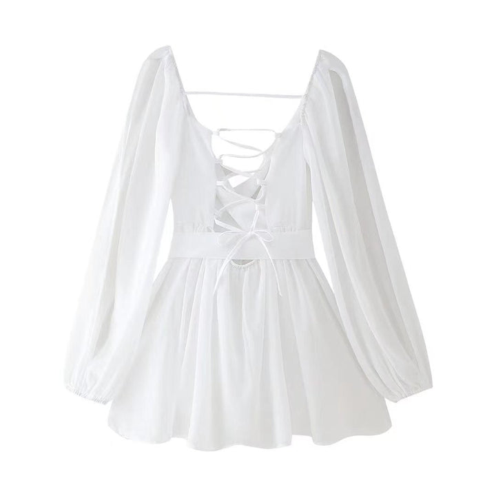 Celeste | Light & Flowing Sheer-Sleeve Dress