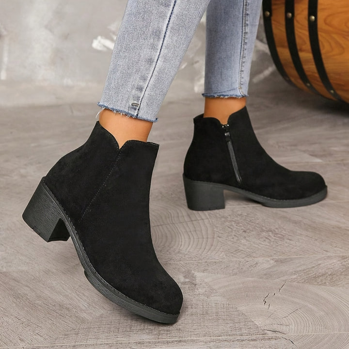 Sylvara™ | Block Heel Ankle Boots