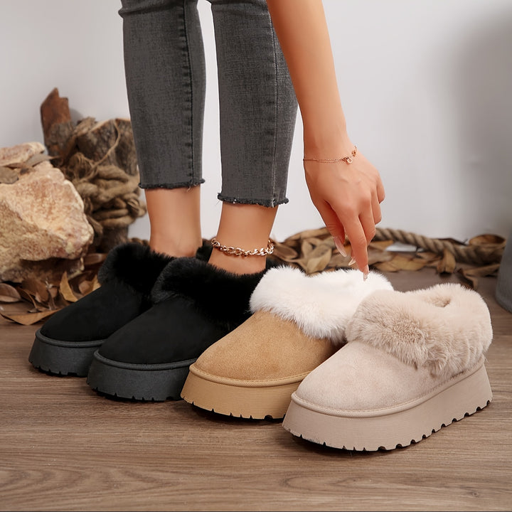 Aurielle™ | Winter Platform Slippers
