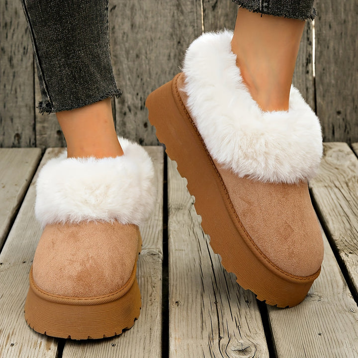 Aurielle™ | Winter Platform Slippers