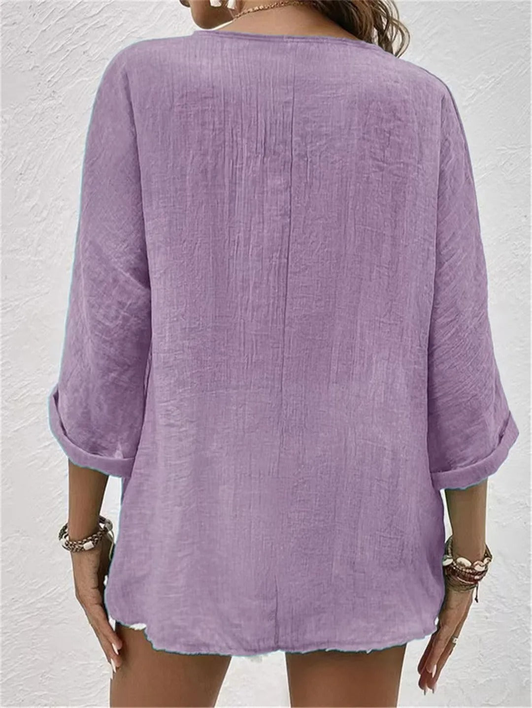 Chloe – Tailored Ease V-Neck Top