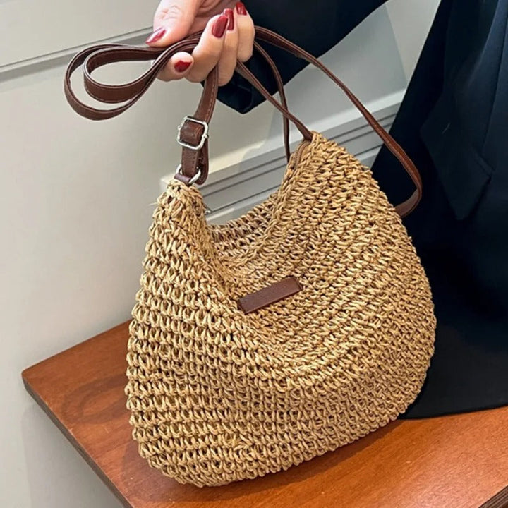 Summer Breeze Straw Crossbody