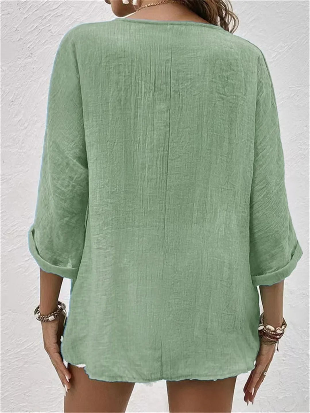 Chloe – Tailored Ease V-Neck Top