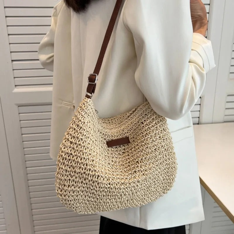 Summer Breeze Straw Crossbody