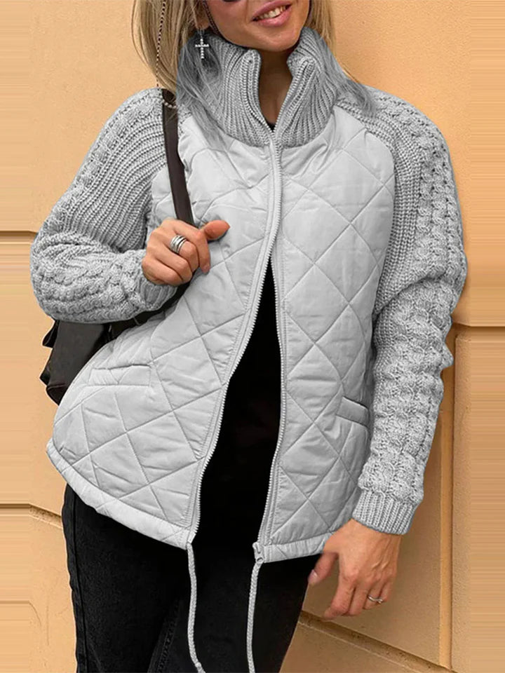 Callista Patchwork Jacket | Casual Style Meets Everyday Comfort