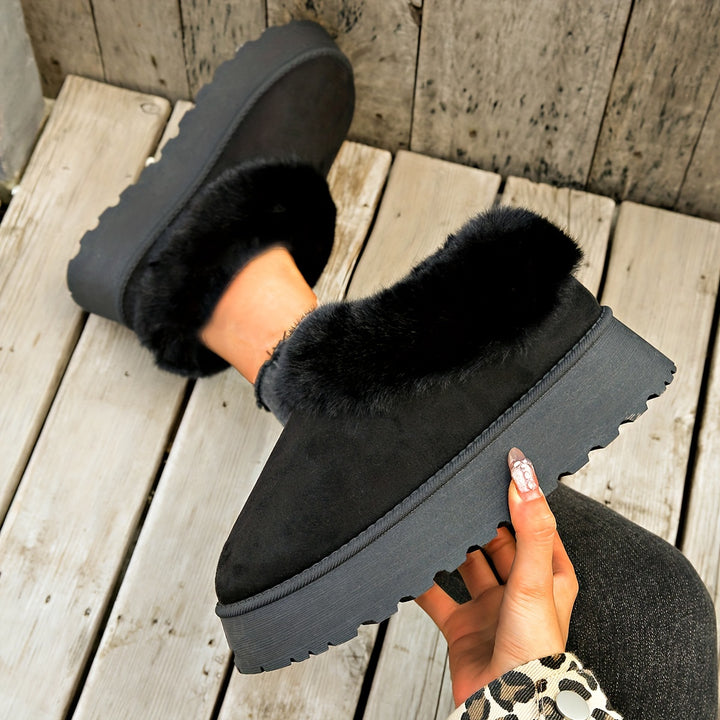 Aurielle™ | Winter Platform Slippers