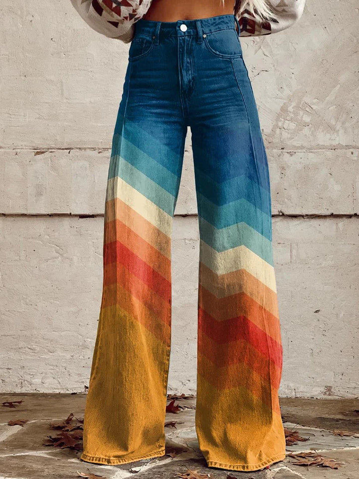 Léna™ | Wide-Leg Floral Pants