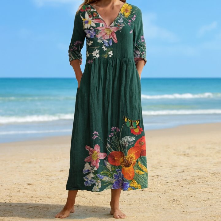 Serena – Summer Boho Midi Dress