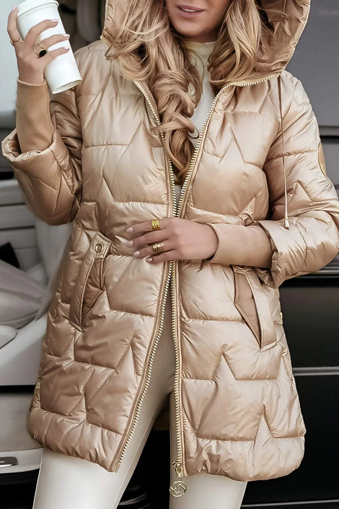 The Emilia  Coat – Stylish Comfort with Hooded Design