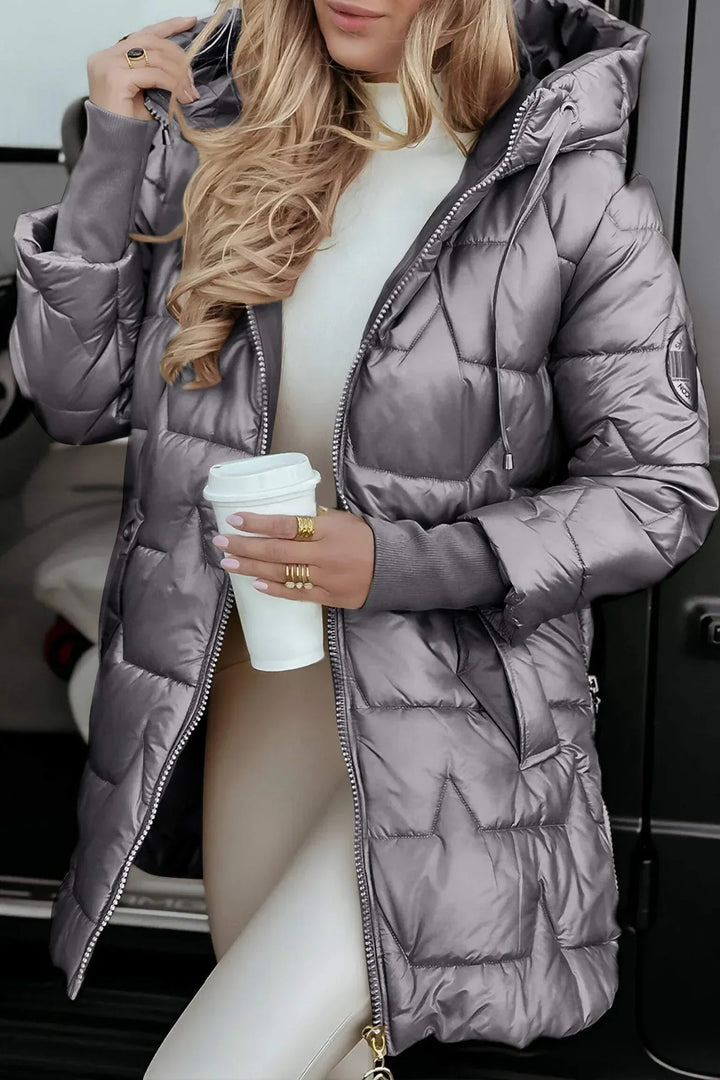 The Emilia  Coat – Stylish Comfort with Hooded Design