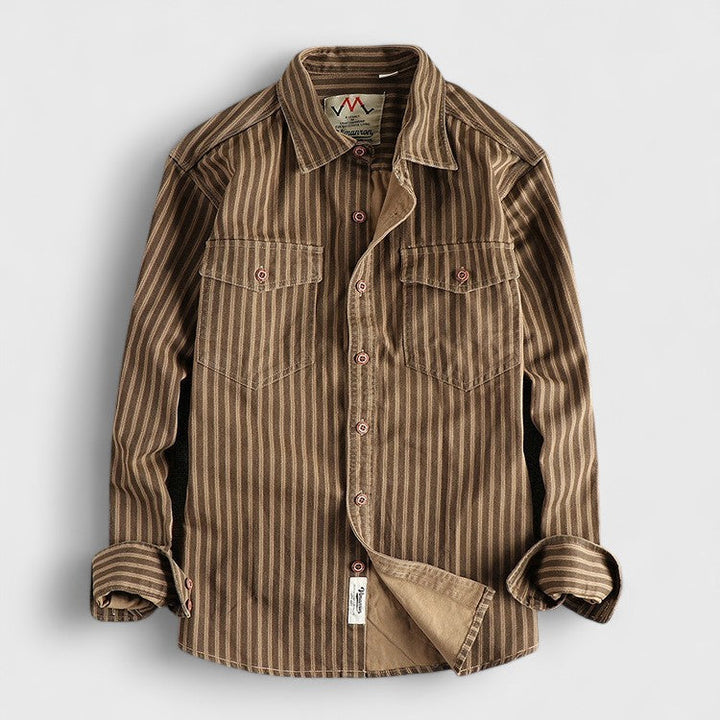 Stravero™ | Retro Striped Shirt