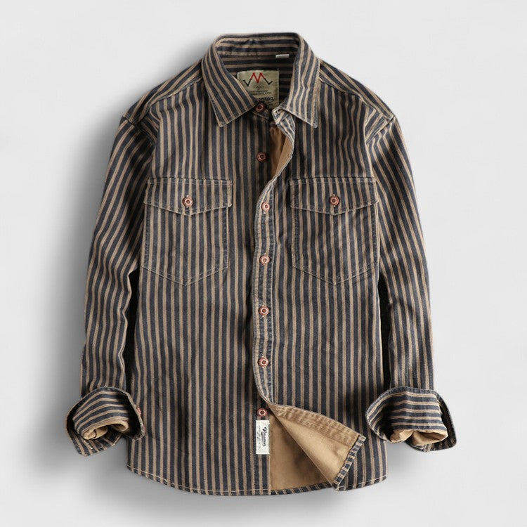 Stravero™ | Retro Striped Shirt