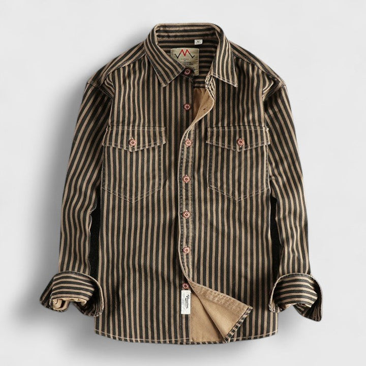 Stravero™ | Retro Striped Shirt