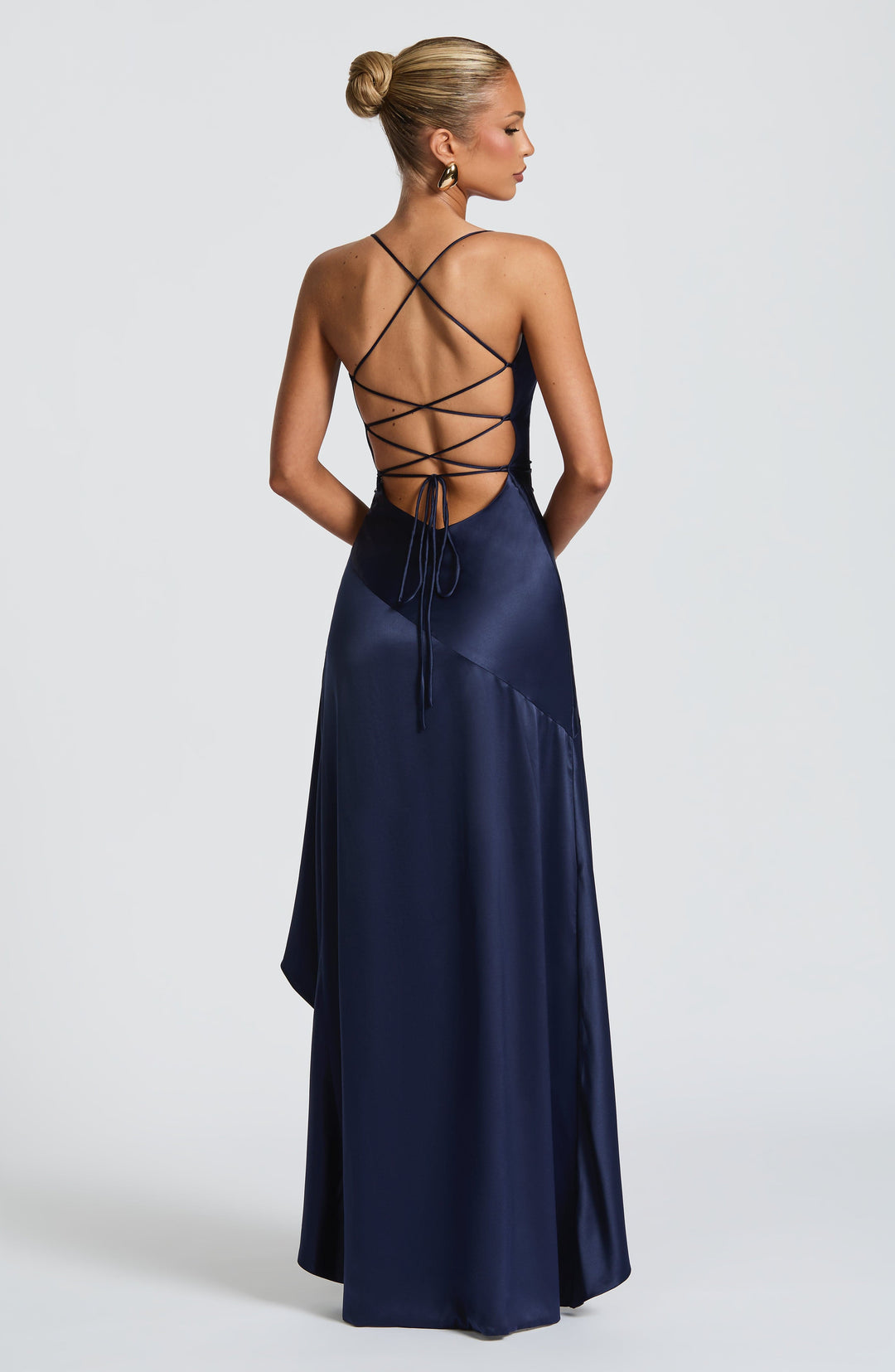 Isolde™ – Navy Blue Maxi Dress