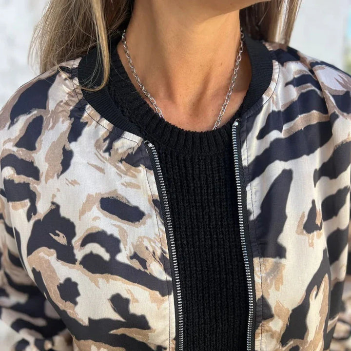 Zaria™ | Zebra Bomber Jacket