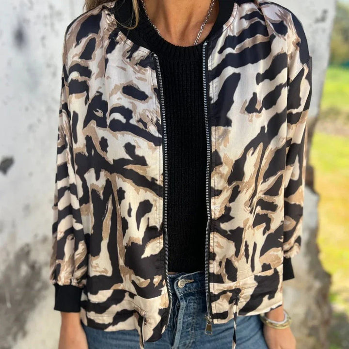 Zaria™ | Zebra Bomber Jacket