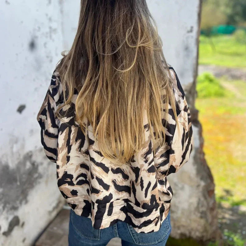 Zaria™ | Zebra Bomber Jacket